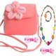 thumbnail image 1 of Bolso de mano con cadena de cuentas para niñas-Rosa Xemadio HMHZ881-3, 1 of 6