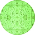 thumbnail image 1 of Ahgly Company Indoor Round Oriental Green Traditional Area Rugs, 4' Round, 1 of 1