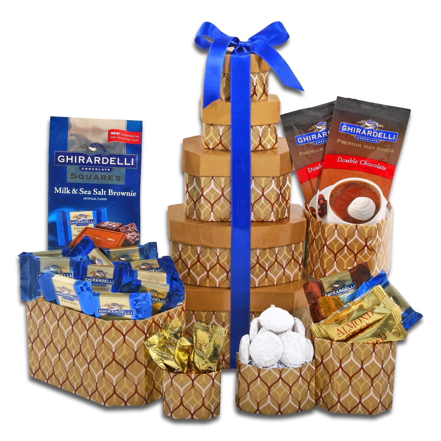 Alder Creek Gift Baskets Ghirardelli Chocolate Tower, 10 pc