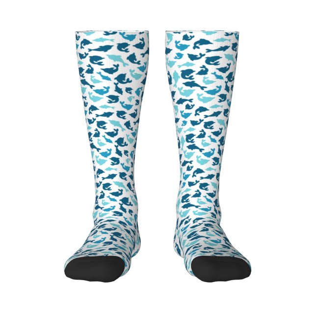 Balery Cute Shark Calcetines novedosos Calcetines deportivos Calcetines hasta la rodilla Calcetines de algodón Calcetines originales y geniales