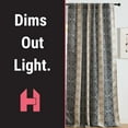 thumbnail image 4 of THD Willy Boho Damask Striped Patterned Window Back Tab Rod Pocket Curtains Bedroom - Light Blocking Darkening Window Panels, Set of 2, 4 of 8