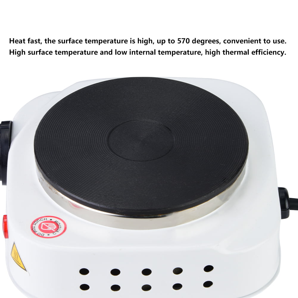 Mgaxyff Stove Cooking Plate,Portable 500W Electric Mini Stove Hot Plate  Multifunction Home Heater (US Plug 110V) 