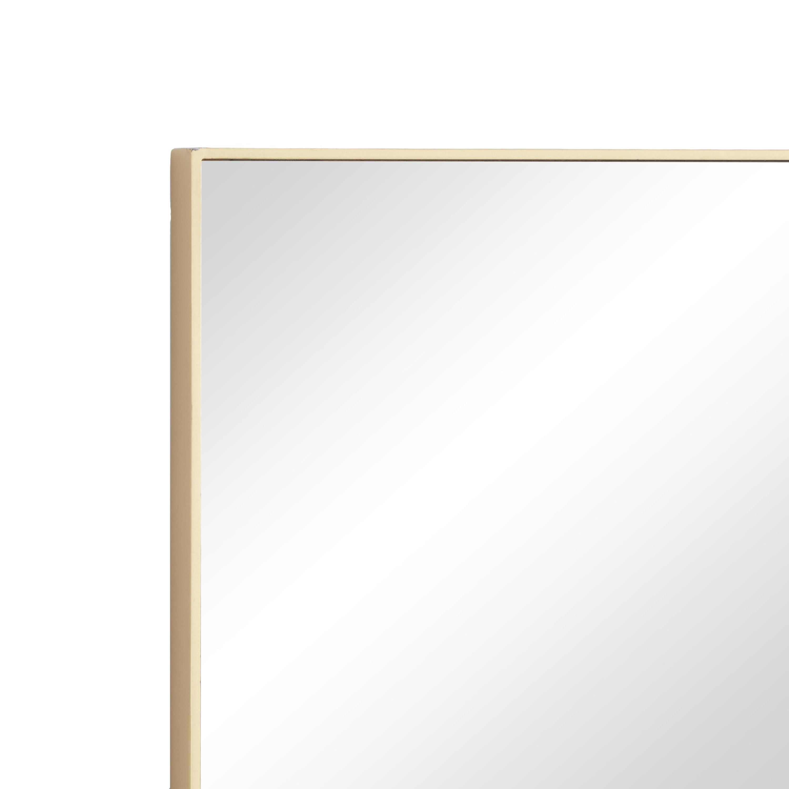 DecMode 18" x 24" Gold Wall Mirror with Thin Frame