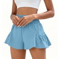 thumbnail image 5 of Admvng Shorts for Women Solid Breathable High Waisted Yoga Running Shorts, 5 of 7