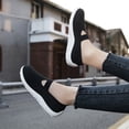 thumbnail image 3 of GLYGML Women's Knit Mary Jane Sneakers Lightweight Breathable Walking Shoes with Non-Slip Sole for Casual Daily Wear, 3 of 5