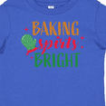 thumbnail image 4 of Inktastic Christmas Baking Spirits Bright with Green Oven Mit Boys or Girls Baby T-Shirt, 4 of 5