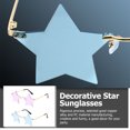 thumbnail image 3 of KAKOWELY 2 pares de divertidas gafas de sol con forma de estrella para cosplay, fiestas, festivales, decoración, 3 of 5