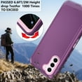 thumbnail image 4 of Compatible with Samsung Galaxy S23 Plus S23+ 5G Phone Case Hybrid Rugged Shockproof Hard Protective Drop Proof Full Body Heavy Duty Mobile Cell Cover for S23plus 23 SM-S916U 6.6 inch Women Men Purple, 4 of 9