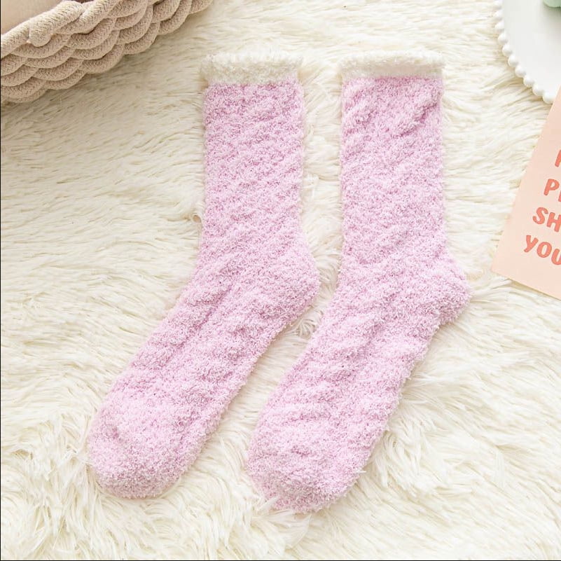 Buy Bulinlulu Fuzzy Socks for Women with Grips,Warm Fuzzy Socks