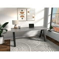 thumbnail image 5 of Serenity A-Frame Writing Office Desk for Home  and Office, 72"x30" with Gray Oak Desk Top, Black Frame, 5 of 5