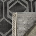thumbnail image 4 of Safavieh Courtyard Bristol Geometric Indoor/Outdoor Area Rug, Black/Anthracite, 6'7" x 6'7" Square, 4 of 8