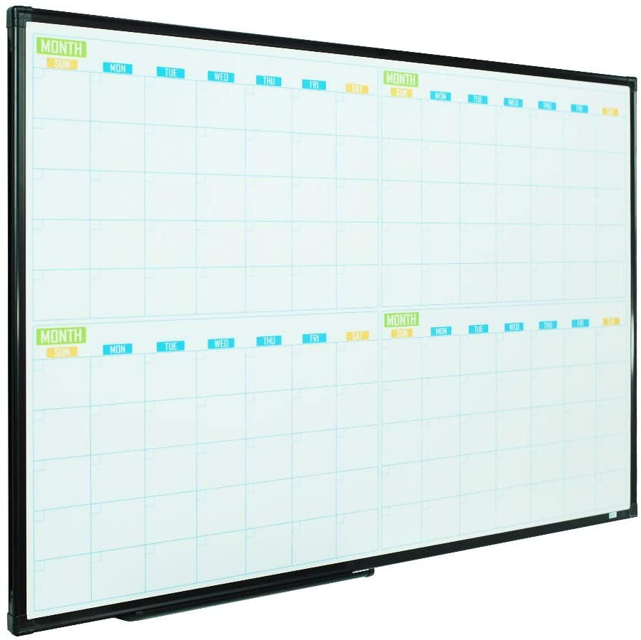 Monthly Extra Large Dry Erase Wall Calender 42" x 98" Undated and Erasable 