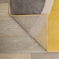 thumbnail image 4 of World Rug Gallery Modern Abstract Circles Yellow 5'3" x 7'3" Area Rug, 4 of 8
