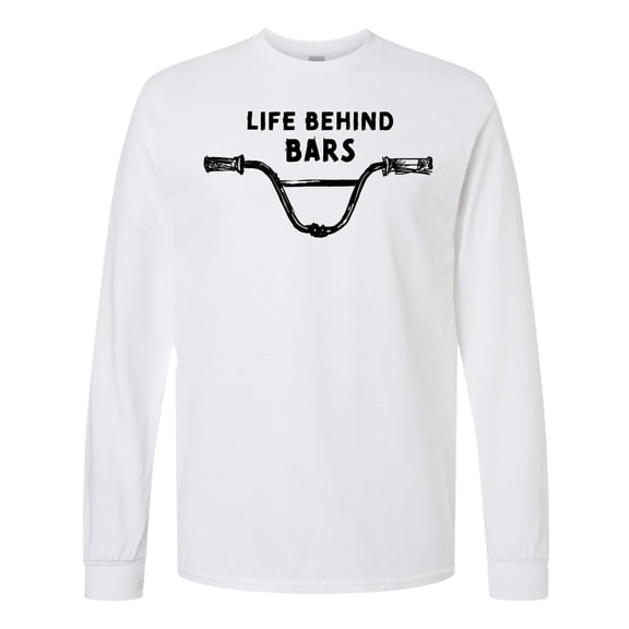 Inktastic Life Behind Bars Bmx Long Sleeve T-Shirt
