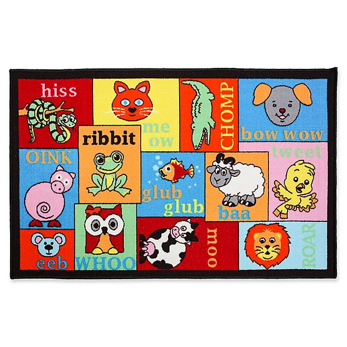 J & M Home Fashions Animal Sounds Rug 31.5x48