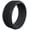 Gunmetal, variant on Step Edge Men's Silicone Ring - Breathable & Durable Wedding Silicone Bands - Men Dark Grey Crosshatch Q2X Ring Size 13