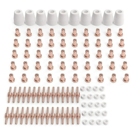 

Ieegkit 110 Pcs Plasma Cutting Consumables Fit Cut 40 50 with Plasma Cutter Torch PT31 LG40