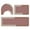 Pink, variant on Rustic Black 3-Piece Bathroom Toilet Mat Set with Non-Slip Backing, Quick-Drying Water Absorbent Rugs for Home, Hotel, Shower Room, Durable and Easy to Clean