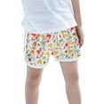 thumbnail image 2 of PINQI Toddler Boys Girls Floral Printed Sport Shorts Kids Beach Shorts Boy's Swim Pants Kid's Swim Board Shorts Bathing Swimwear (White-2,2 Years), 2 of 6