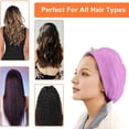 thumbnail image 5 of Paquete de 2 toallas de microfibra para el cabello, toalla para secar el cabello, turbante absorbente de terciopelo Coral para el cabello de secado rápido, 5 of 5