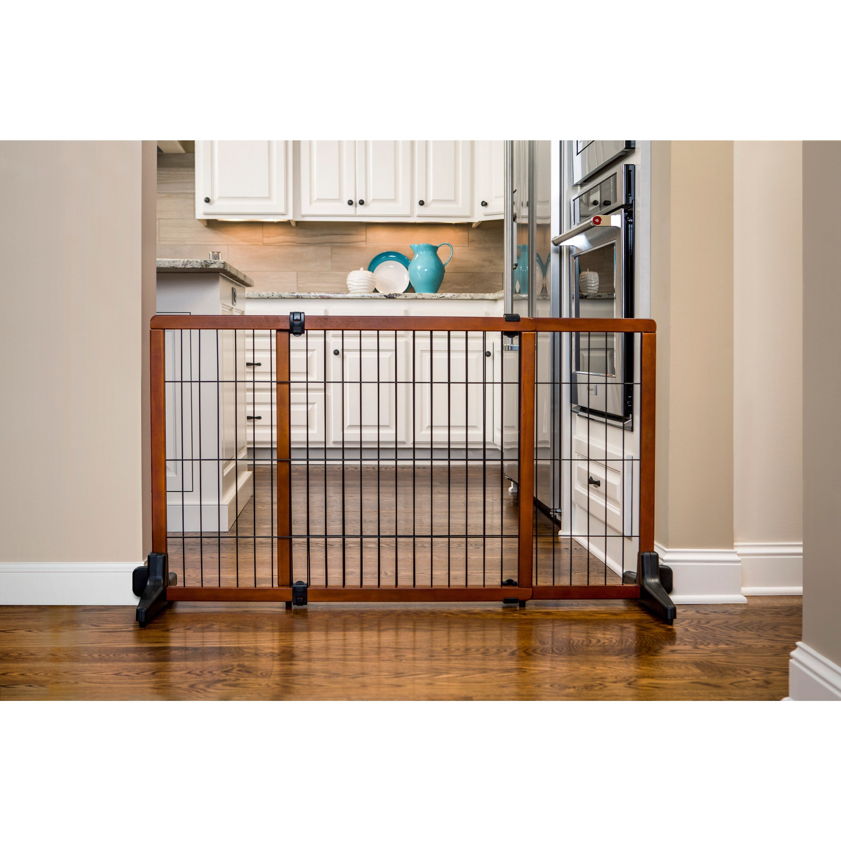 Carlson 2870DS 2-in-1 Extra Tall Wood Freestanding Pet Gate