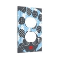 thumbnail image 2 of Kll Black Head Woman With Pineapple Hair Wall Plate,Gloss Finish,Standard Size 1 - 5" X 3", Polycarbonate Thermoplastic,Electric Receptacle Plug Covers, 2 of 8