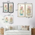 thumbnail image 4 of Designart "Vintage Floral Perfume Bottle in Pastel I" Perfumes Framed Wall Art Set Of 2 - Glam Blue Framed Wall Art Set Of 2, 4 of 6