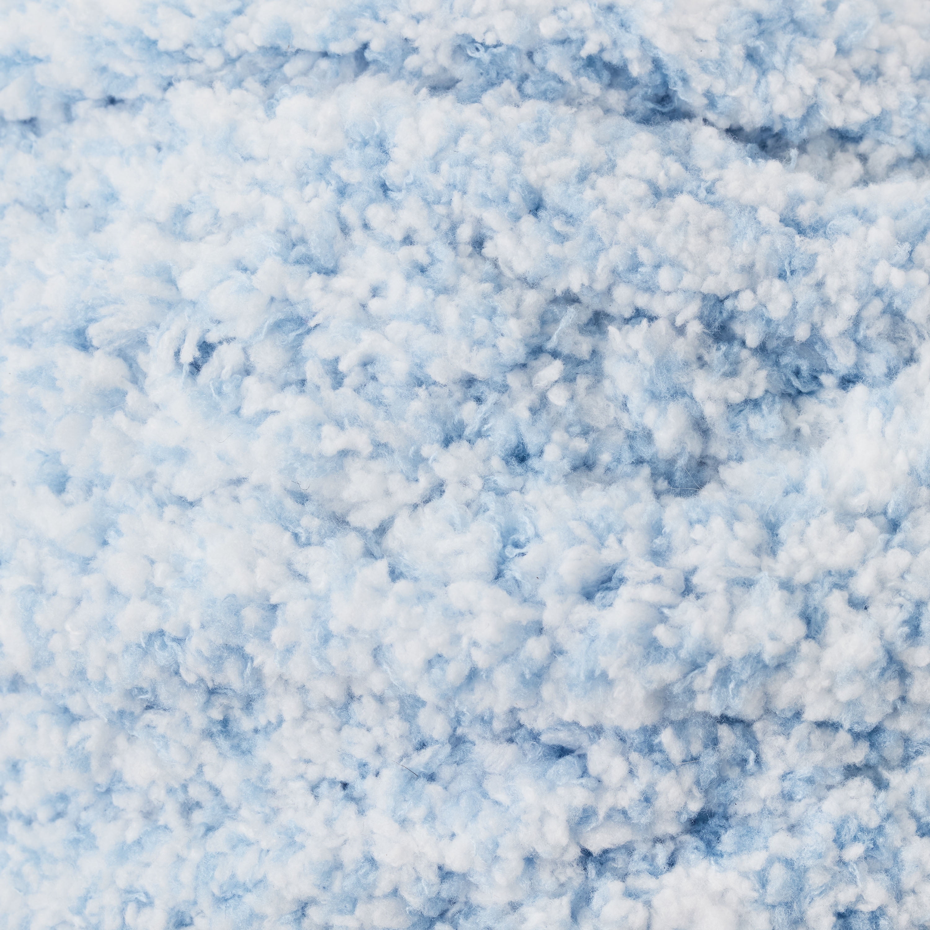 Mainstays Chunky Chenille Yarn 31.7 yd Heathered Blue 100% Polyester Super Bulky pack of 4