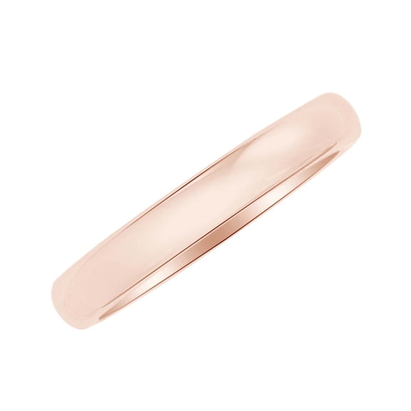 AFFY 4mm Men's Wedding Band Ring In 14k Solid Rose Gold Ring Size-9