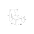 thumbnail image 4 of Linon Fauteuil Rembourré en Bois Carol Gris, 4 of 4