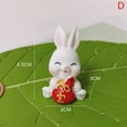 thumbnail image 1 of 1Pc Cute Cartoon White Bunny Micro Landscape Resin Decoration Gardening Crafts, 1 of 5