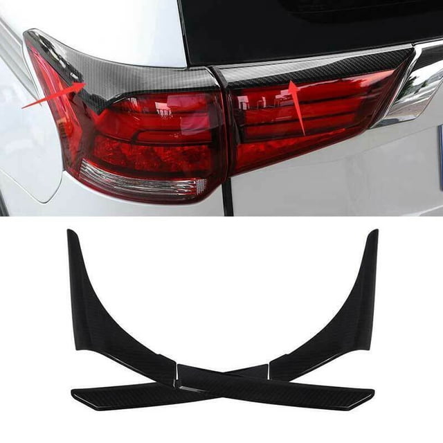 for Mitsubishi Outlander 2016-2020 Carbon Fiber Rear Taillight Strip Trim Covers