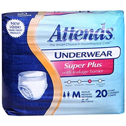 MCK22023101 - Sous-vêtements Absorbants pour Adultes Attends Tire sur un Absorbant Lourd Jetable Moyen