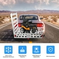 thumbnail image 4 of Aluminum Hitch Cargo Carrier with Ramp, 500 lb Heavy Duty Capacity, SUV/Truck Transporter, Wheelchair & Outdoor Gear Loader, 4 of 7