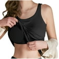thumbnail image 2 of Mohiass Tank Top with Built in Bra for Women Loose Fit Cotton Padded Camisole 2025 Trendy Summer Sleeveless Undershirts Black XL, 2 of 6