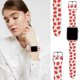 thumbnail image 4 of Pinjeg Compatible Con Apple Watch Pink Strawberry 38/40/41/42/44/45 Mm Correa Deportiva De Silicona Suave Para Mujeres Hombres Niños Regalos De Fresa, 4 of 5