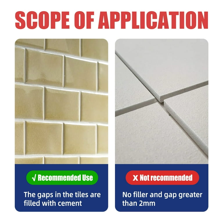 Tile Grout Paint, 2 Pcs Black Grout Cleaner Sealer for Shower, Grout Filler  Tube for Kitchen, Grout Repair for Bathroom Floor, Fast Drying Grout Pen