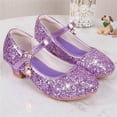 thumbnail image 5 of hengsof Girls' Dress High Heel Sandals Stylish Comfortable Crystal Shoes Perfect for Performances Stages and Parties Suitable for Children Aged 4-12.5 Years, 5 of 7