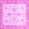 thumbnail image 1 of Ahgly Company Indoor Square Oriental Purple Traditional Area Rugs, 8' Square, 1 of 4