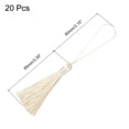 thumbnail image 2 of Unique Bargains 6.5' Silky Bookmark Tassels with Loop for DIY Craft Accessory, 20Pack Beige, 2 of 5