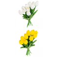 thumbnail image 1 of Ramo de tulipanes artificiales, decoración de jardín para el hogar, accesorios de fotografía Baoblaze Ramo de tulipanes, 1 of 8