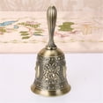 thumbnail image 5 of Hand Bell, Metal Call Bell Alarm Hand Held Service Call Bell Desktop Bell Tea Dinner Bell Game Bell, Zinc Alloy Dinner Call Bell for Kitchen Hotels Schools Restaurants Bar Counter, 5 of 7