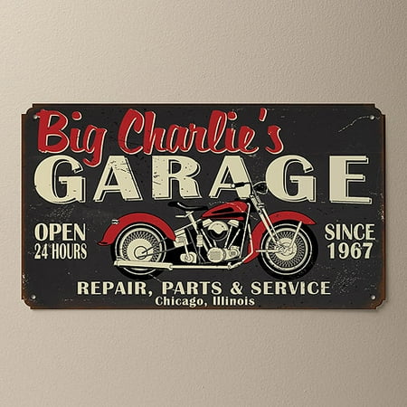 personalized tin sign my