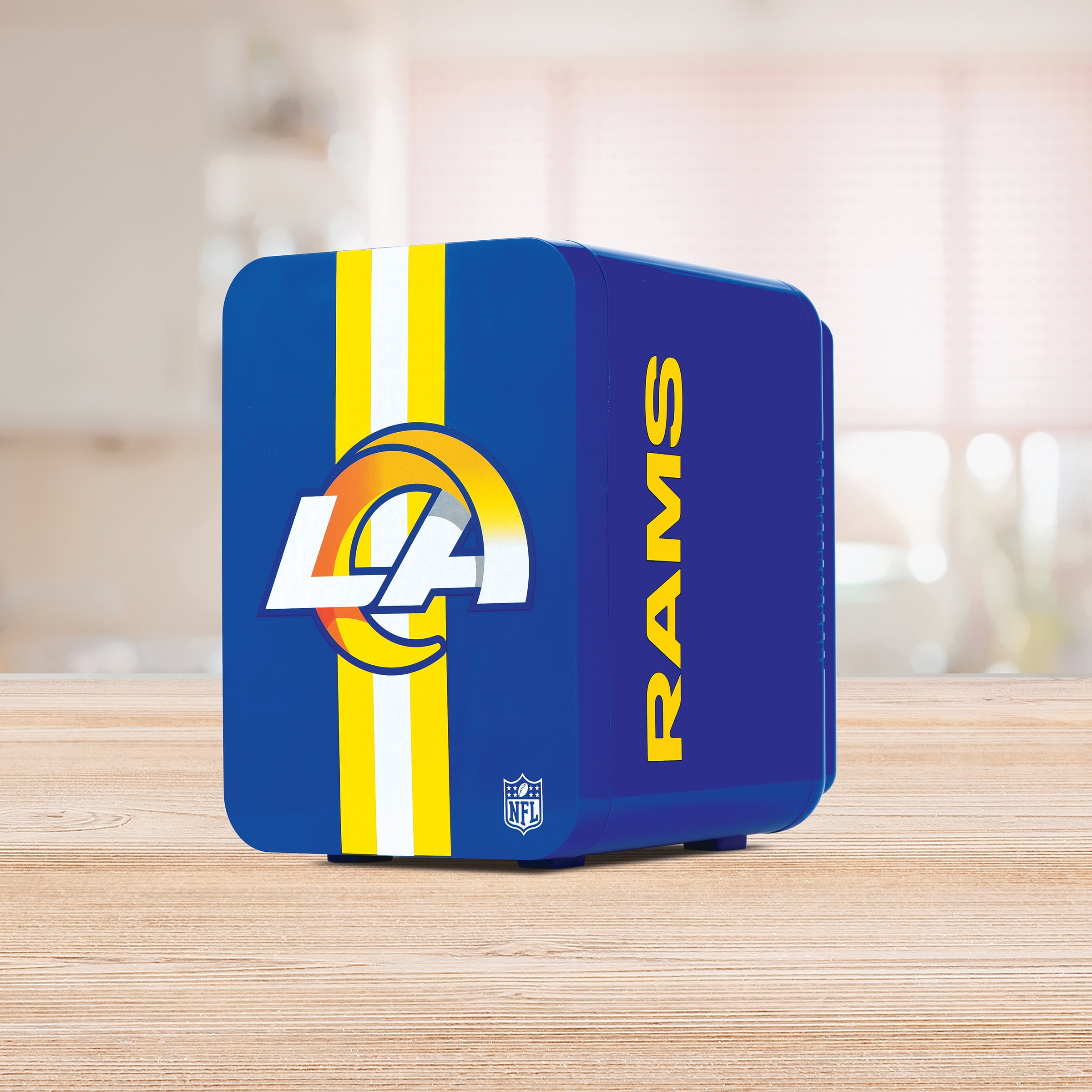 NFL Los Angeles Rams Mini Fridge, Rams Royal, 4L, 6 Cans