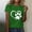 Green, variant on Lilgiuy National Pet Day Dog Paw Love Print Women T Shirts Casual Solid Color Short Sleeve Summer Mama Tee Tops Soft Loose Basic T-Shirts for Womens Graphic Blouse(Black,S)