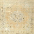 thumbnail image 1 of Ahgly Company Indoor Square Traditional Khaki Gold Persian Area Rugs, 5' Square, 1 of 6