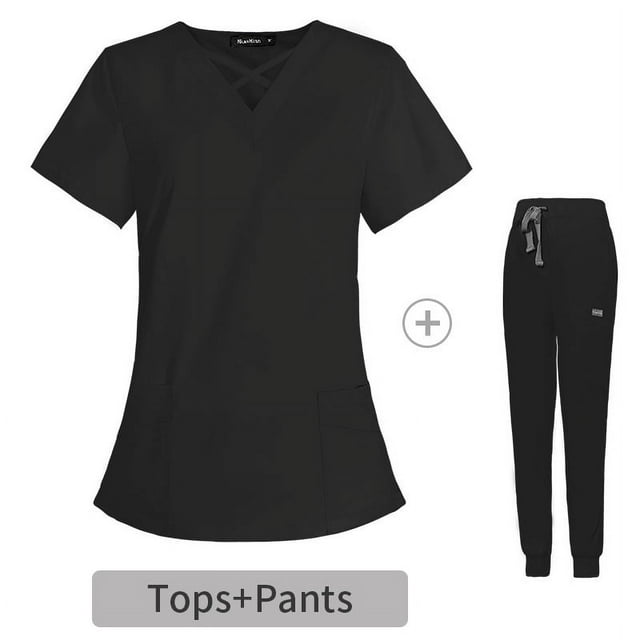 Ropa de lavado para médicos, ropa de enfermera elástica de alta gama, cepillo para salón de belleza, ropa de mano, herramientas con logotipo bordado