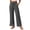 Dark Gray-pants, variant on Women Wide Leg Lightweight Pants, High Waisted Soft Split Hem Beach Summer Pants, Outdoor Drawstring Elastic Waist Trousers, S-3XL