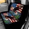 thumbnail image 5 of Pzuqiu Flag Eagle Automotive Seat Cover 4Pcs, Car with Front Drive Seat Cover and Rear Split Bench Cover, Auto Interior Decoration Fits most Cars, SUVs, and Trucks, 5 of 7