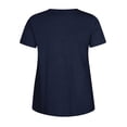thumbnail image 3 of T-shirt à Manches Courtes à Col Rond pour Femmes Grande Taille, 3 of 6